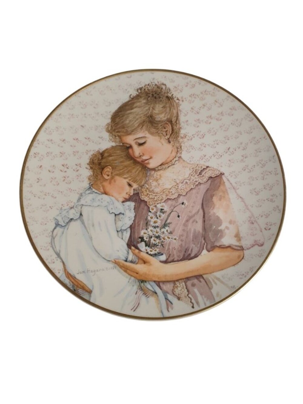 Daisies For Mommie By Jan Hagara Plate Limited Edition Viletta Fine China 1982